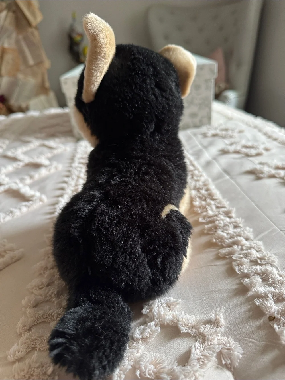 Plush German Shepherd Puppy Dog Plush Toy - Black & Tan